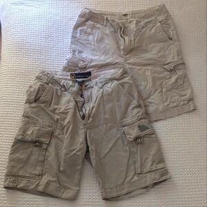 Three (3) pairs men's cargo shorts
